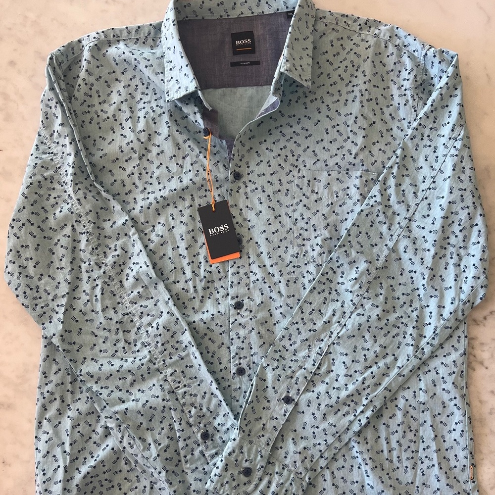Hugo Boss Orange Men's  Long sleeve casual shirt XL NWT